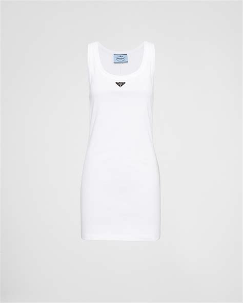 prada ribbed knit jersey dress|Prada Cotton jersey dress .